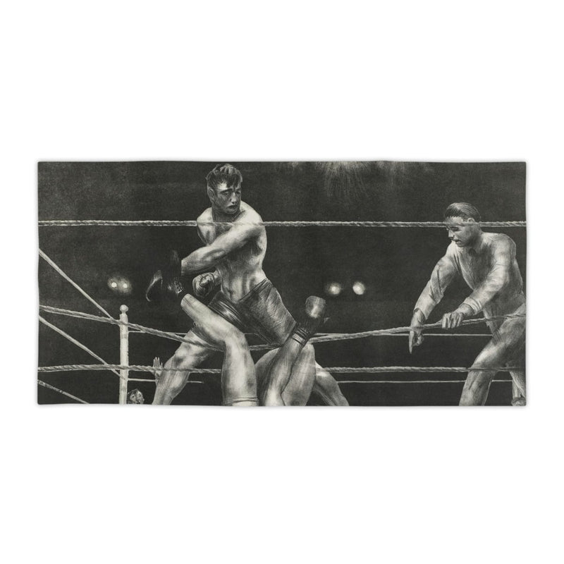 Dempsey and Firpo George Bellows Art Beach Towels
