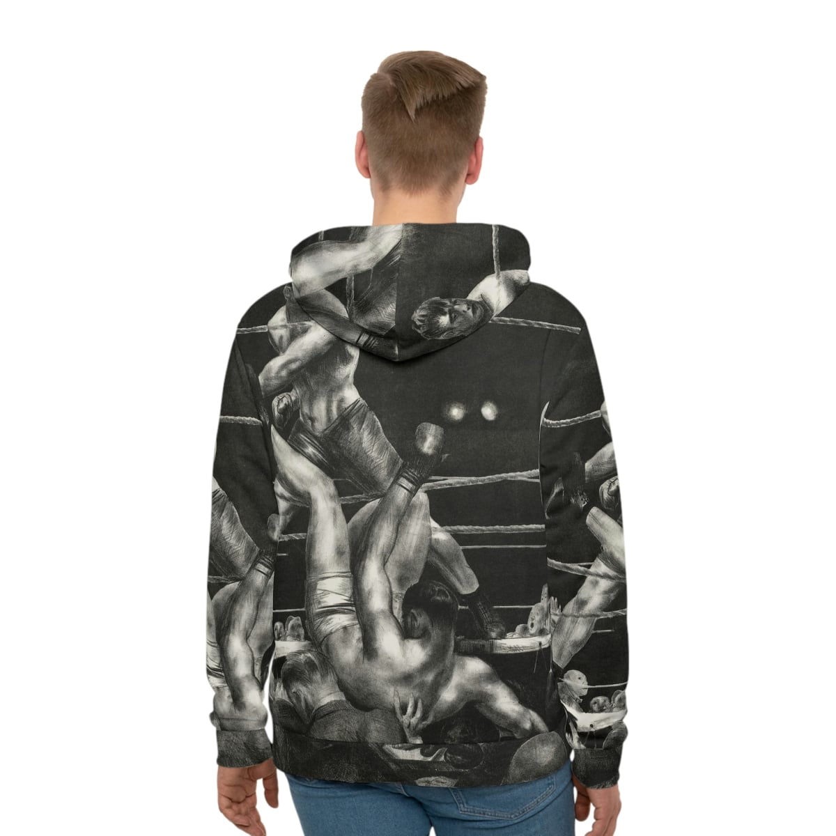 Dempsey and Firpo George Bellows Boxing Art Hoodie