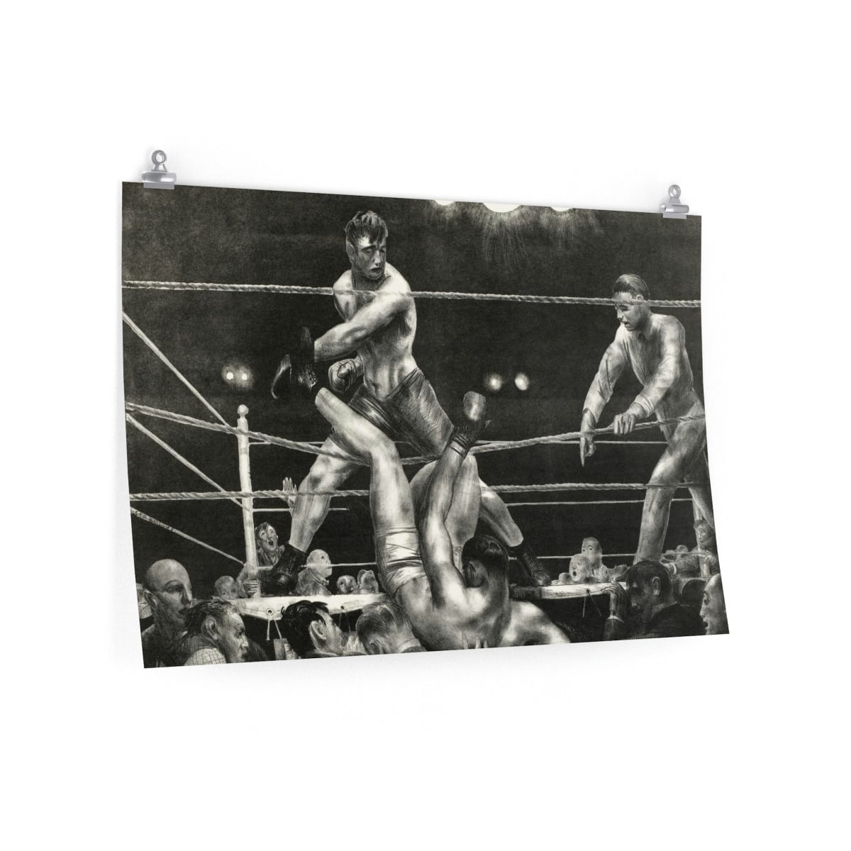 Dempsey and Firpo George Bellows Boxing Art Premium Posters