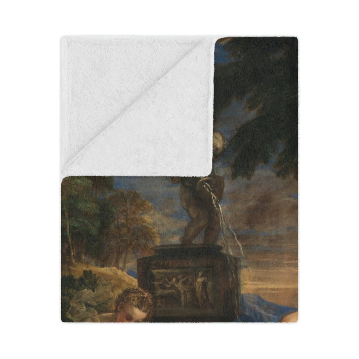 Titian’s Diana and Callisto Art Blanket - Classic Elegance for Home
