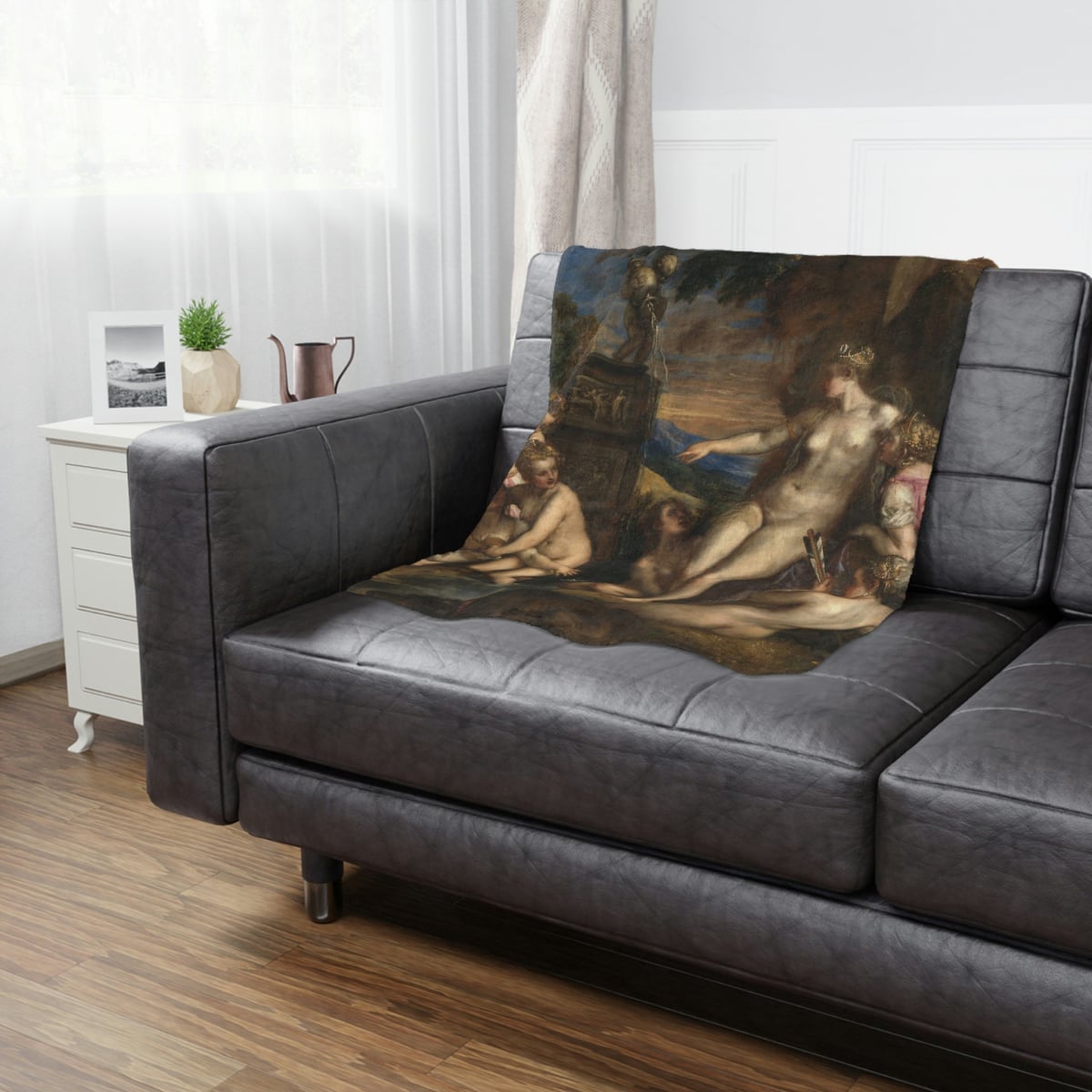 Elegant home decor with the Diana and Callisto Art Blanket