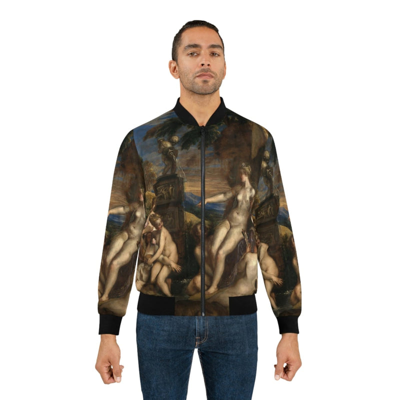 Diana and Callisto by Titian Art Bomber Jacket