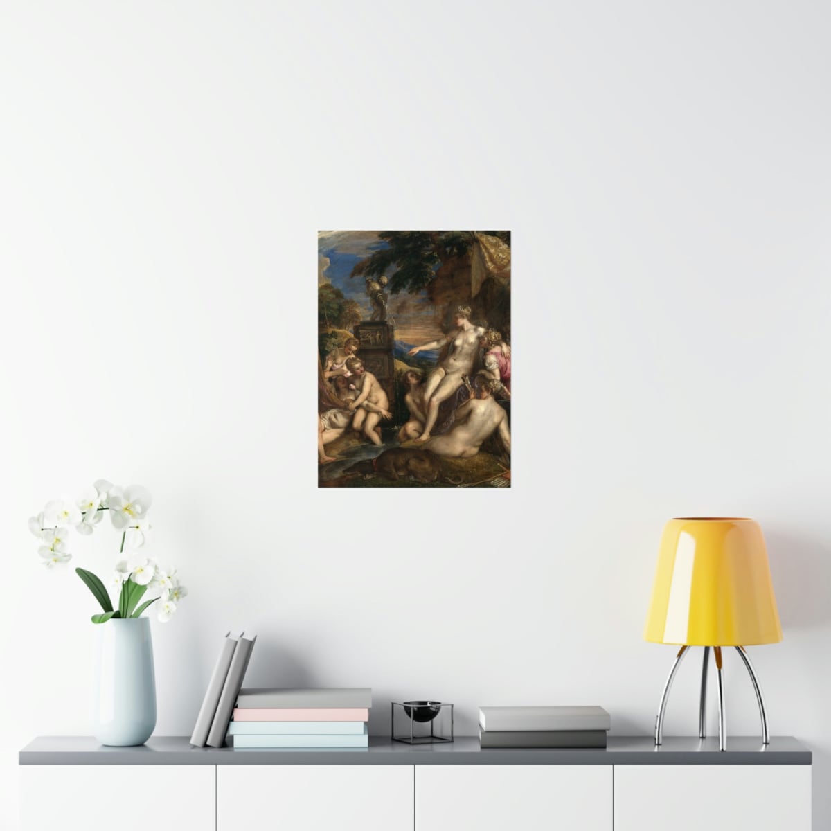Diana and Callisto by Titian Art Premium Posters
