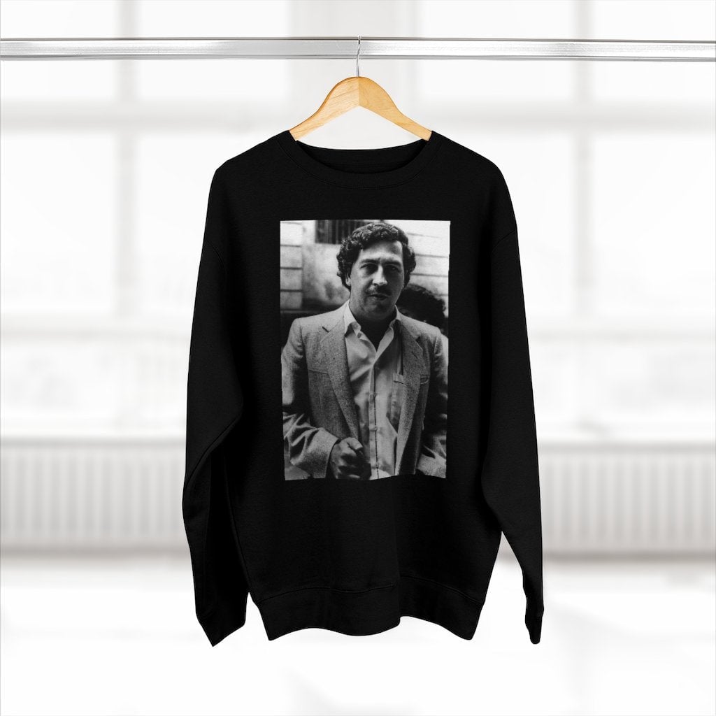 Don Pablo Escobar El Patron Colombian Mobster Sweatshirt