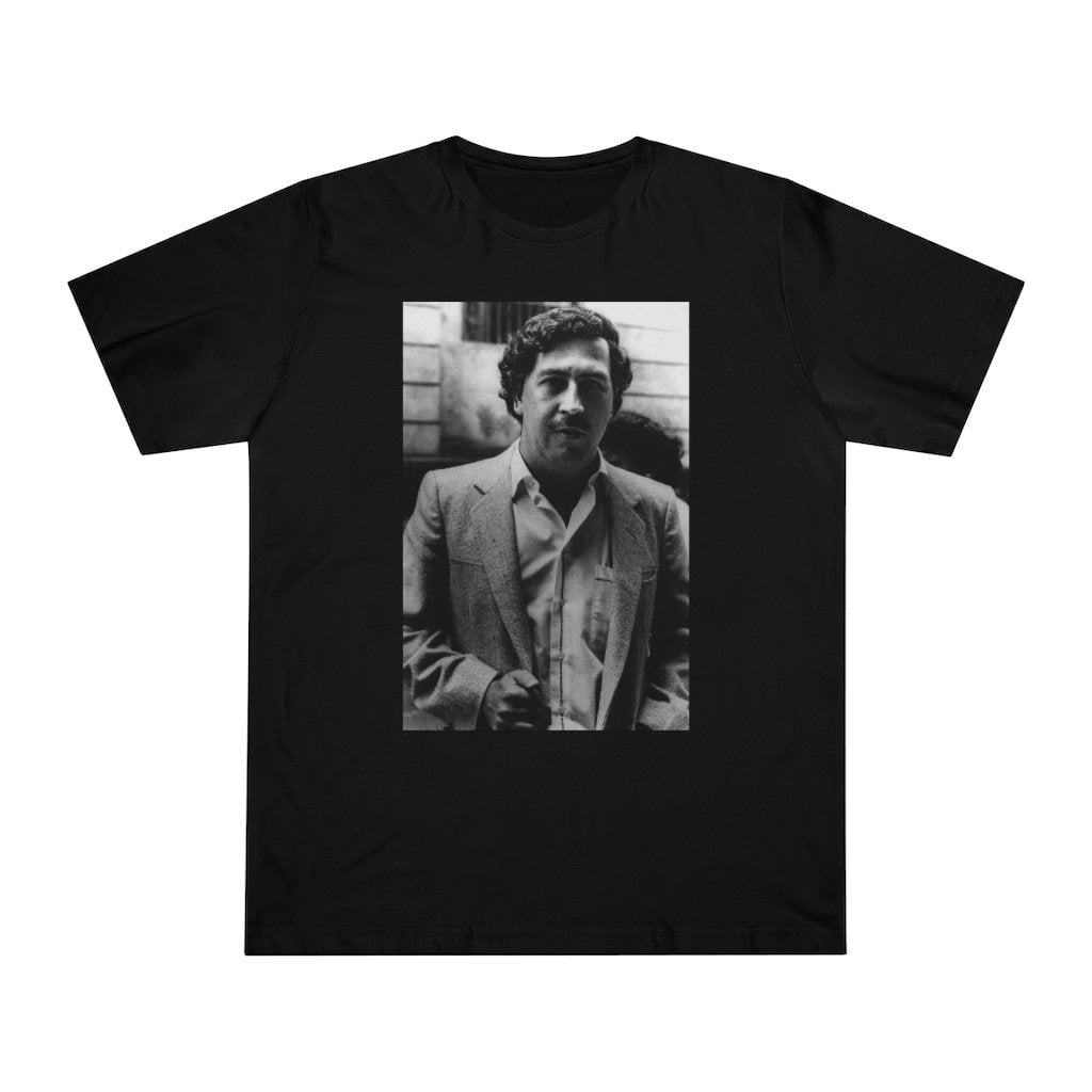 Don Pablo Escobar El Patron Colombian Mobster T-shirt