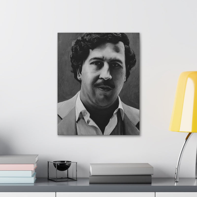 Don Pablo Escobar Painting Colombian Gentleman Canvas Gallery Wraps