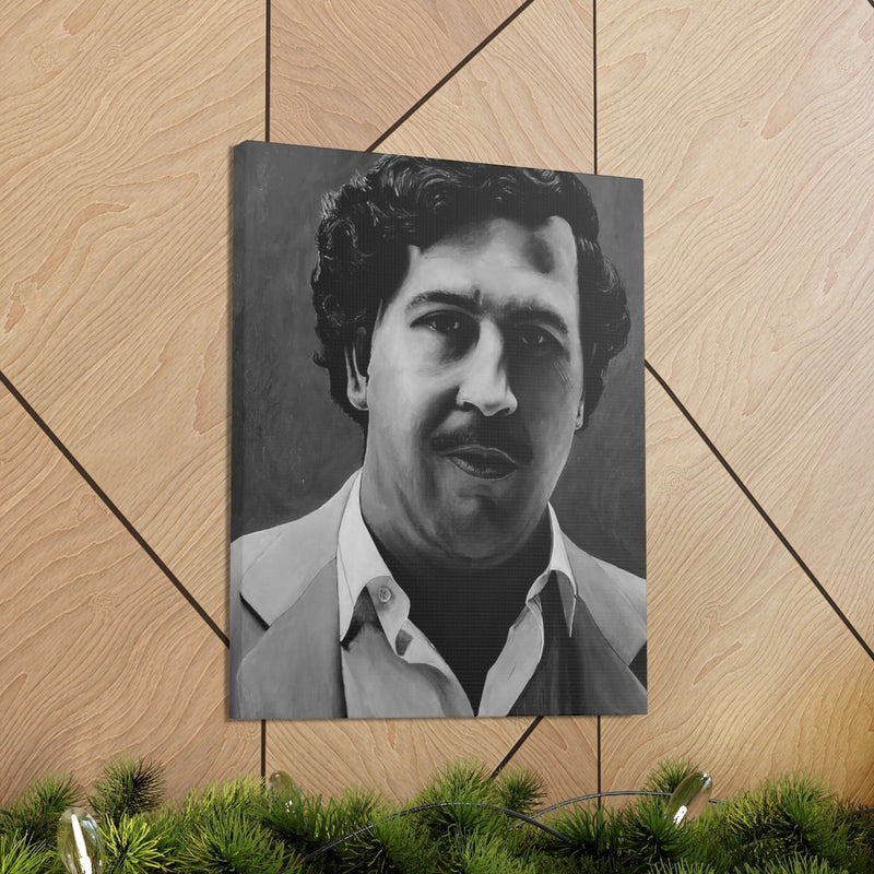 Don Pablo Escobar Painting Colombian Gentleman Canvas Gallery Wraps