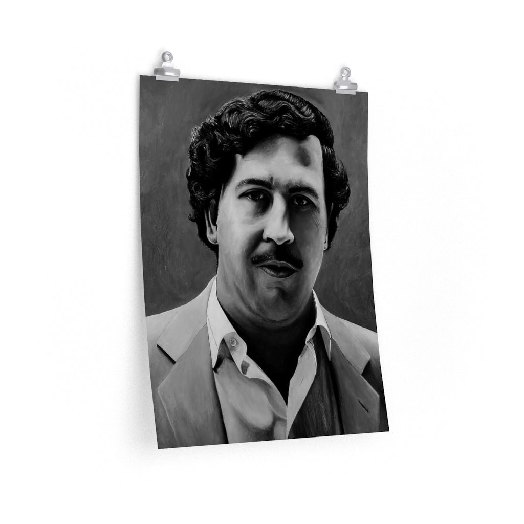 Don Pablo Escobar Painting Colombian Gentleman Premium Posters