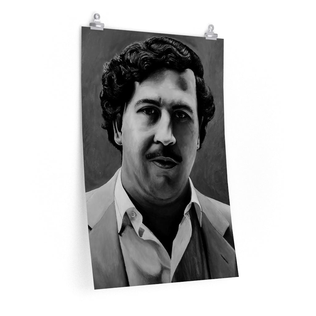 Don Pablo Escobar Painting Colombian Gentleman Premium Posters