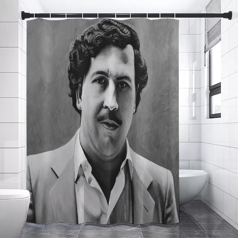Don Pablo Escobar Painting Colombian Gentleman Shower Curtains