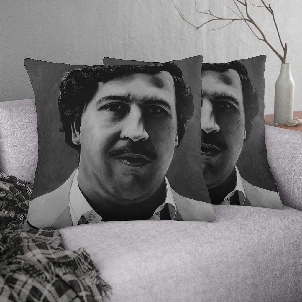 Don Pablo Escobar Painting Colombian Gentleman Waterproof Pillows