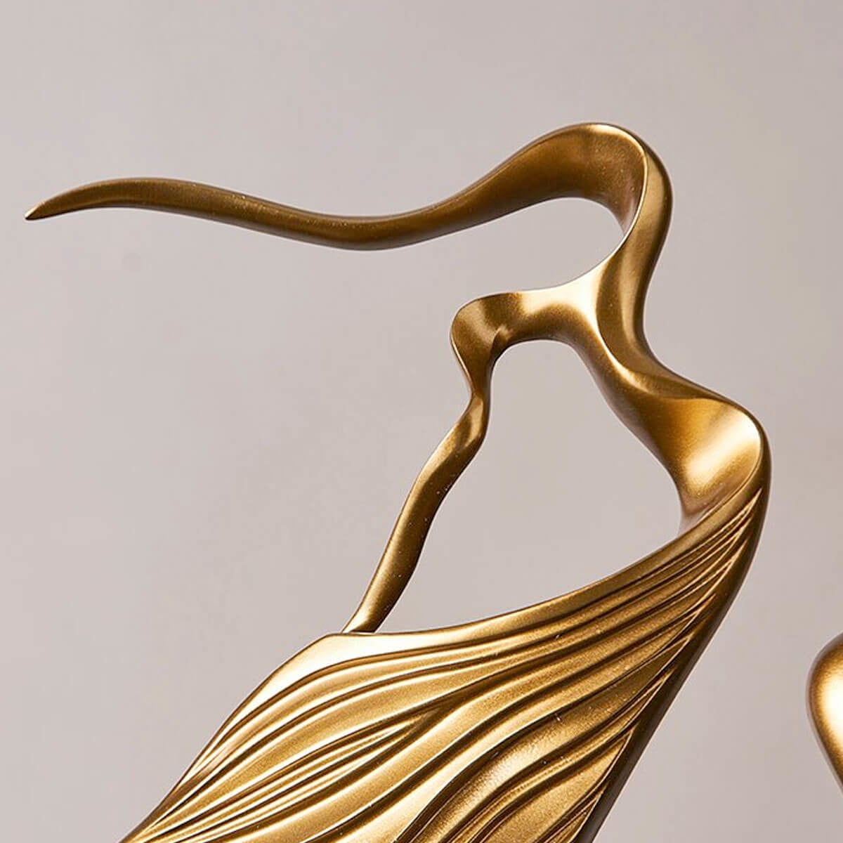 Elegant Figures Abstract Character Statue Sculpture Golden Art