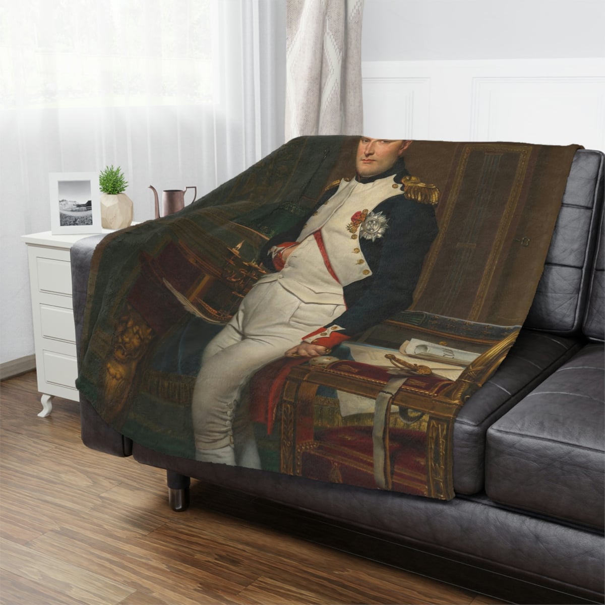 Luxurious Historical Art Blanket - Tuileries Palace Artwork