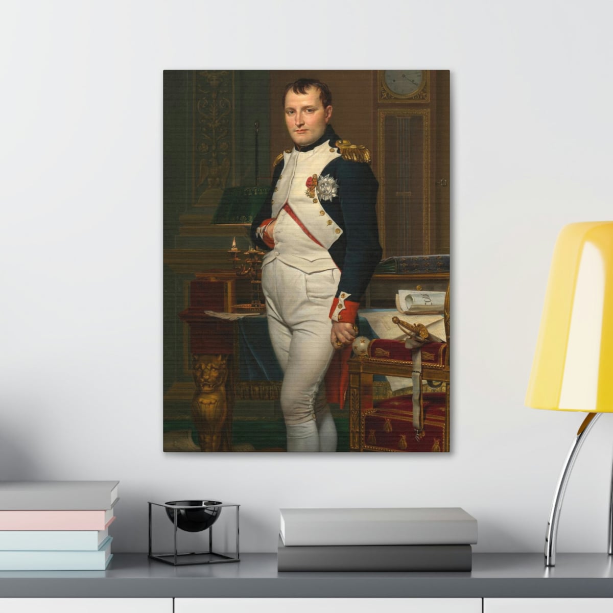 Emperor Napoleon in His Study at the Tuileries Canvas Gallery Wraps