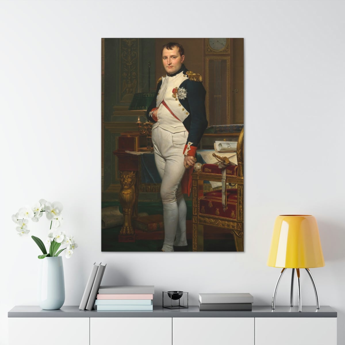 Emperor Napoleon in His Study at the Tuileries Canvas Gallery Wraps