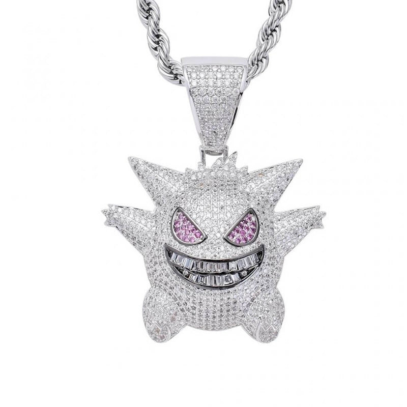 Fashion Hip Hop Iced Out Pendant Chain Necklace