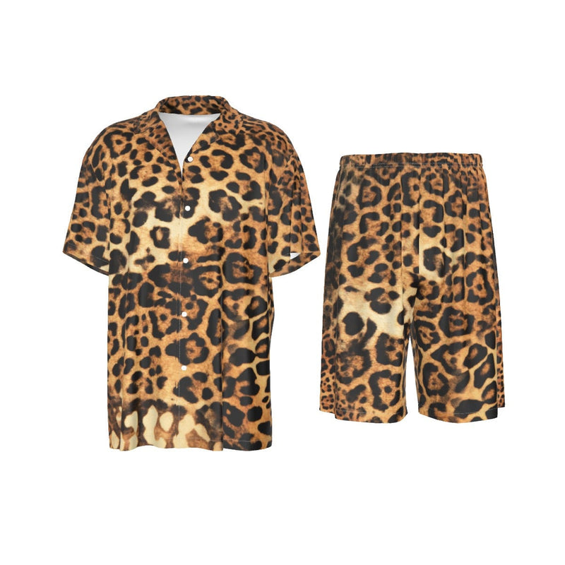 Fashion Luxury Style Holiday Beach A Silk Shirt Suit Set