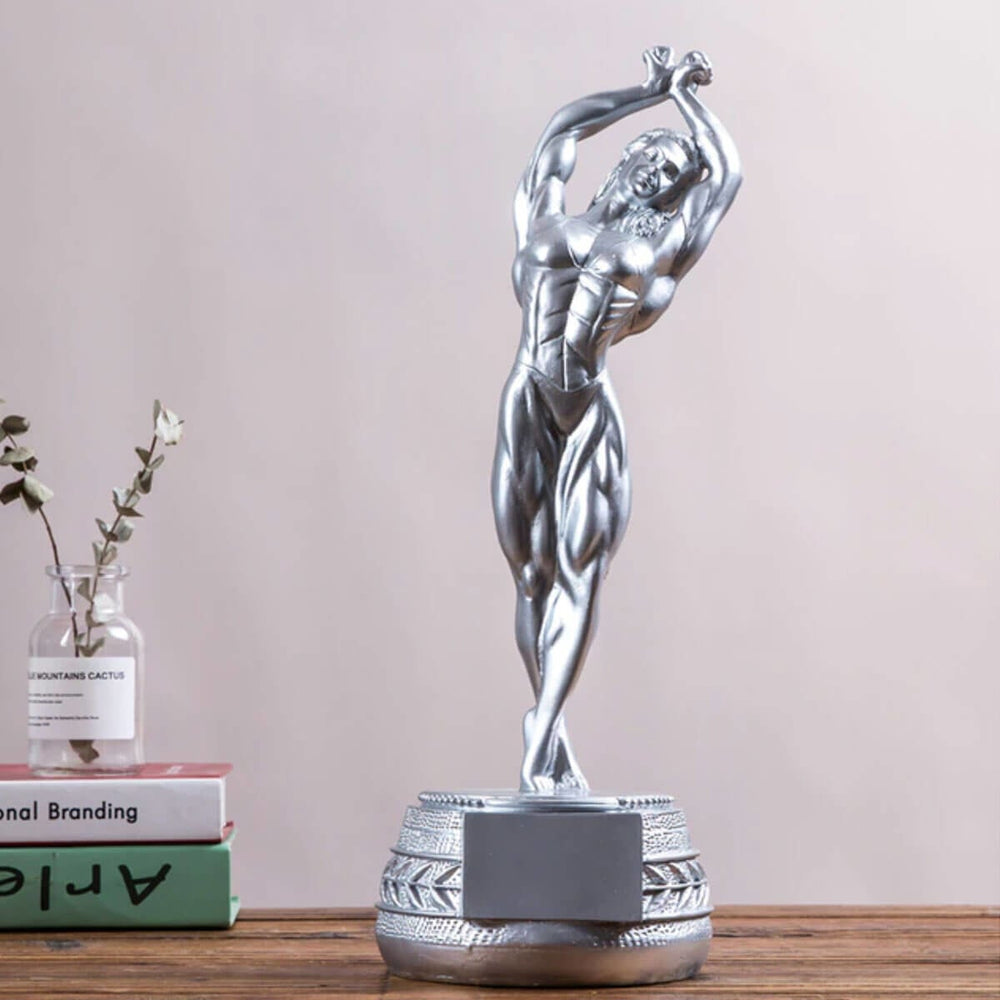 Fitness Muscle Women Bodybuilding Sports Trophy Sculpture