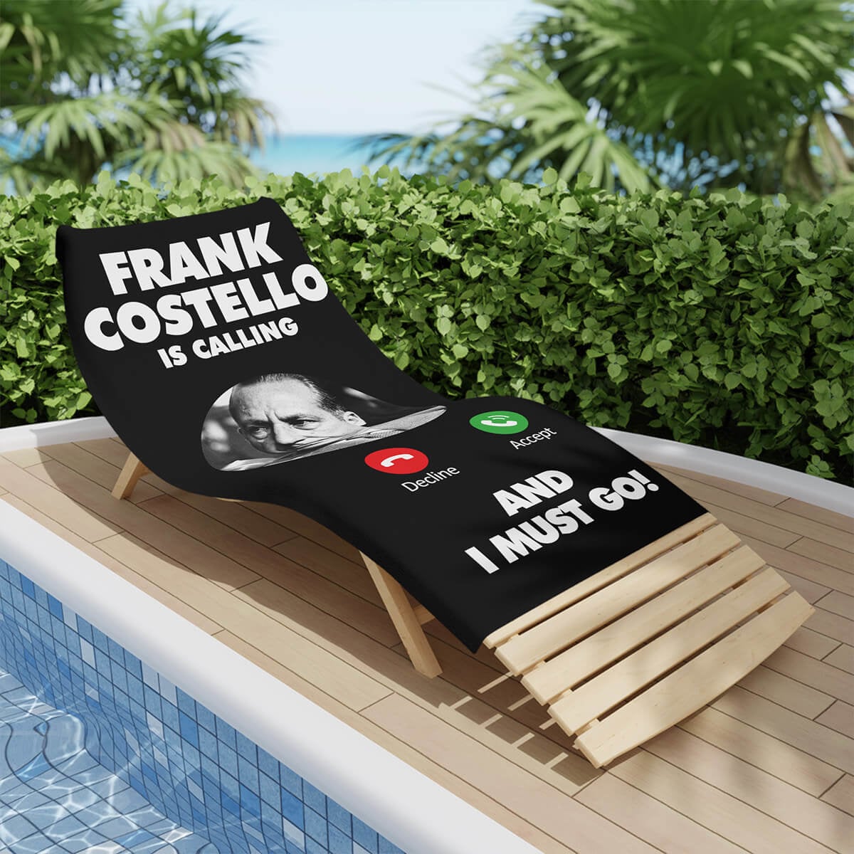 Frank Costello Mobster Is Calling Beach Towel