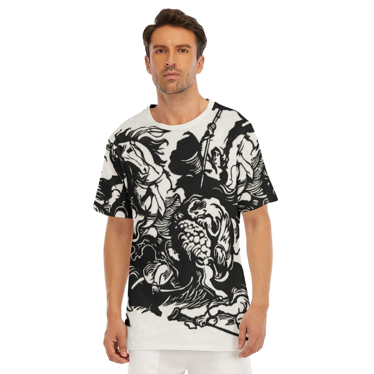 Franz Marc’s Lion Hunt T-Shirt - Famous Artwork Tee
