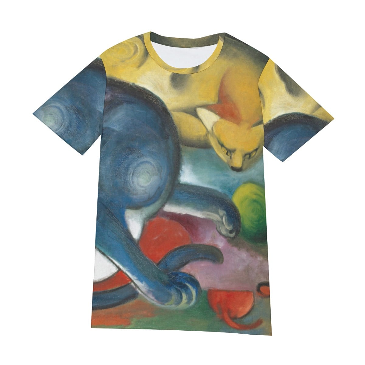 Franz Marc’s Two Cats Blue and Yellow T-Shirt