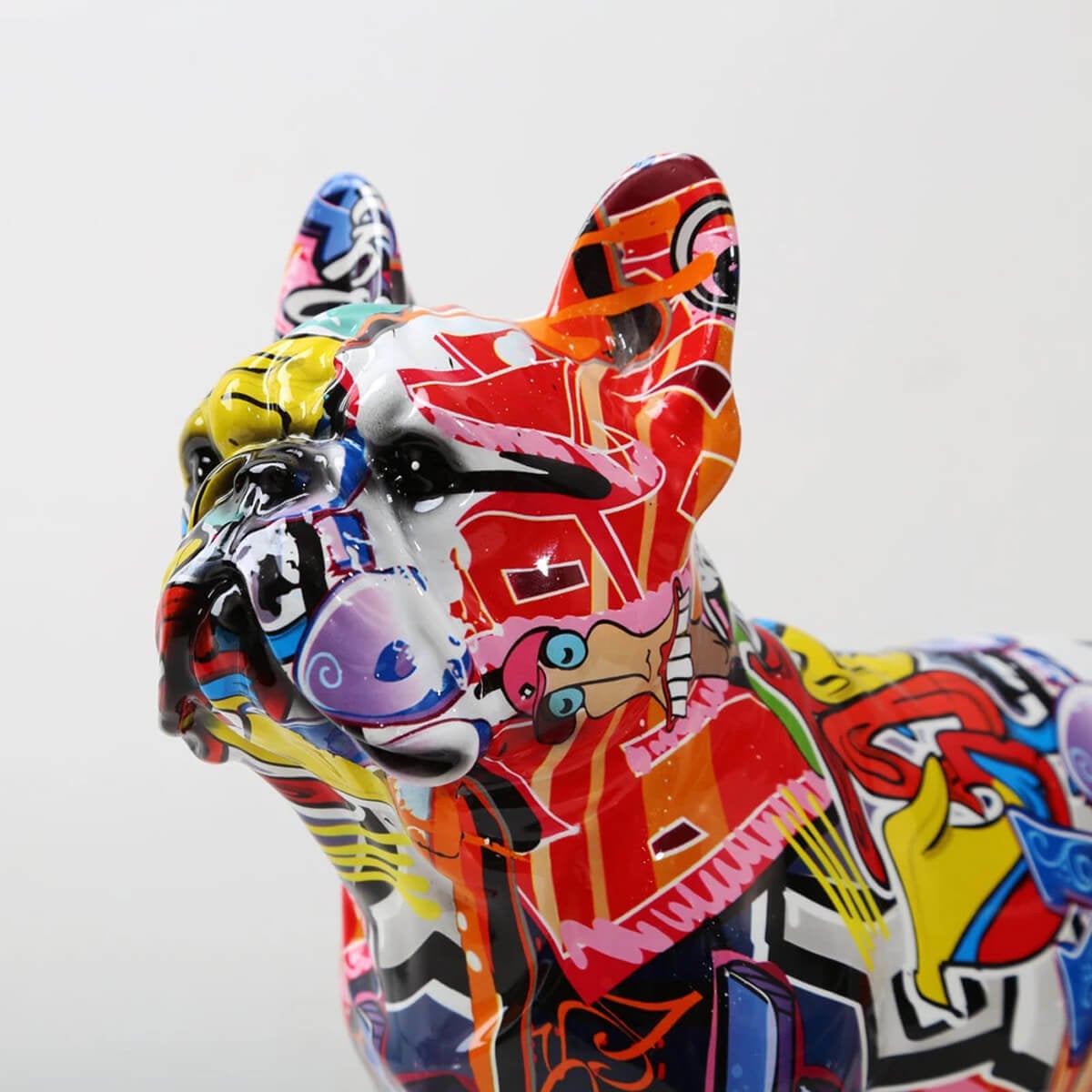 Graffiti Art French Bulldog Figurine