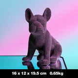 French Bulldog Statue Resin Color Pellet Dog Figurine Sculpture