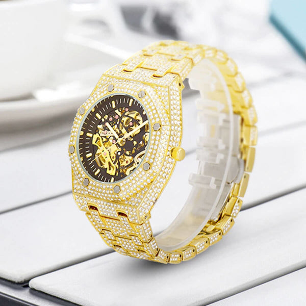 Full Diamond Waterproof Luxury Mechanical Watch