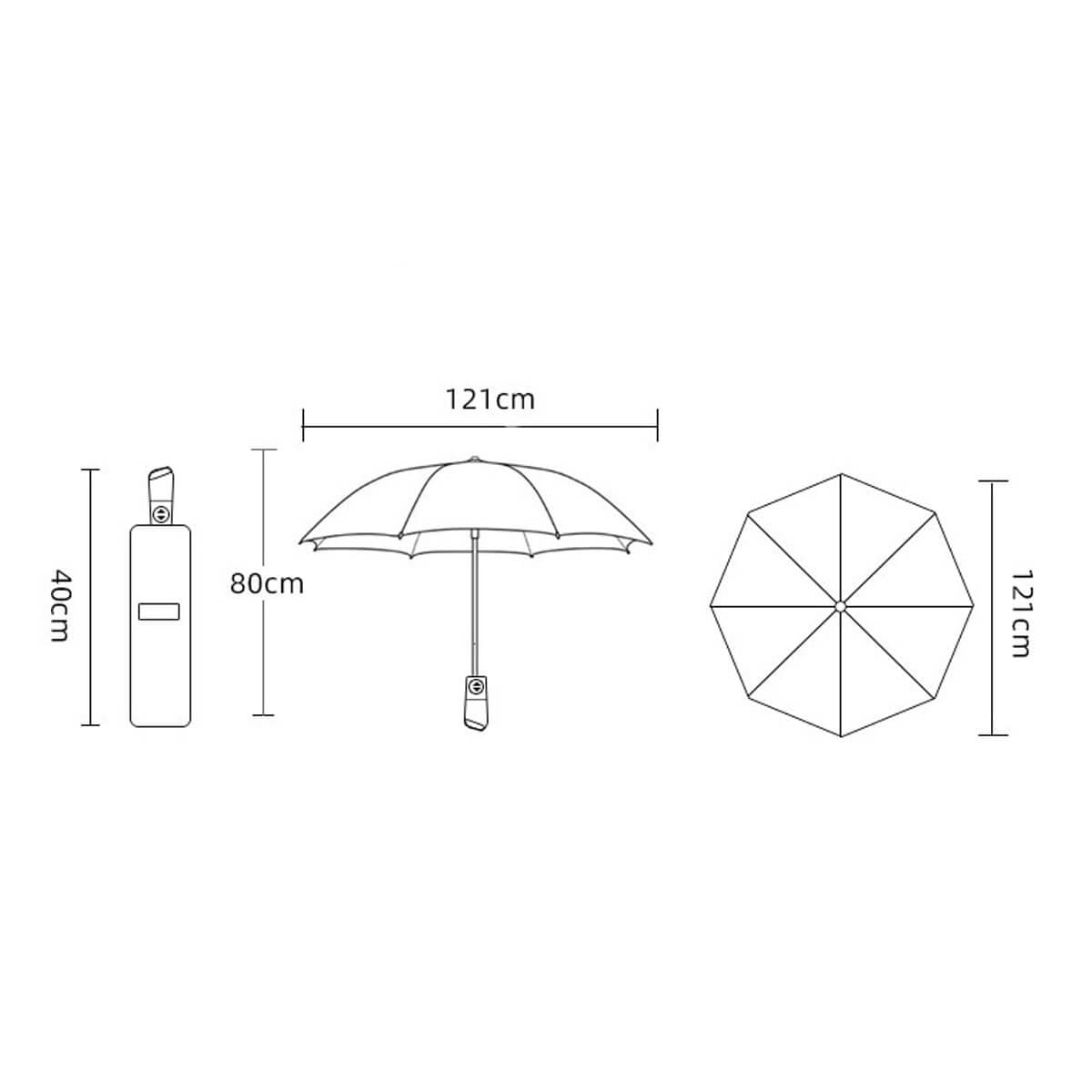 Fully Automatic Windproof Large Luxury Umbrella