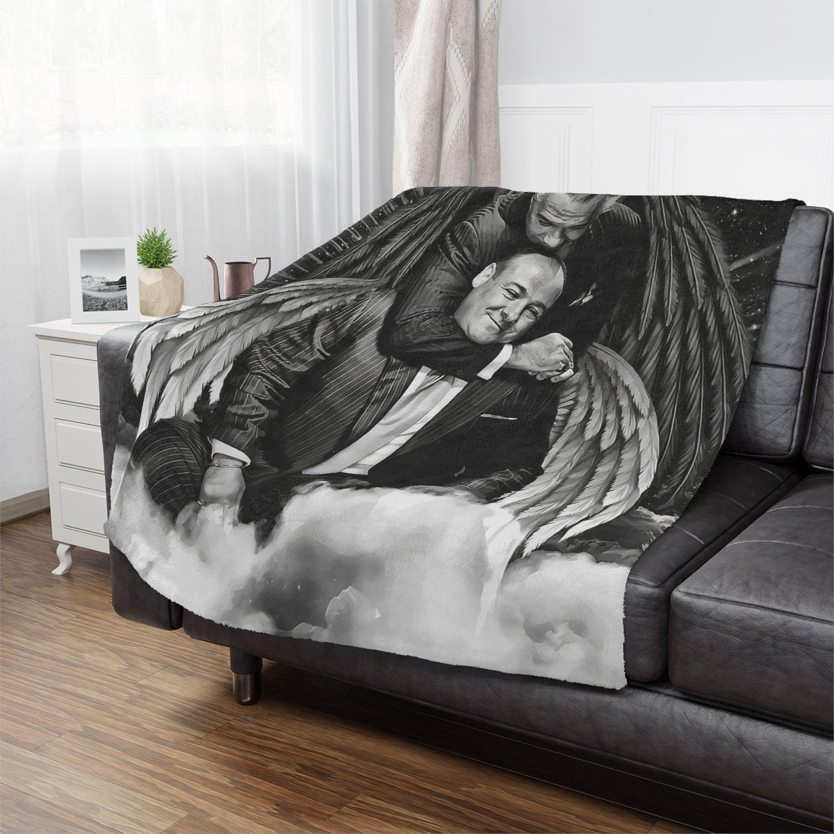 Gangsters and Angels Sopranos Minky Blanket - Premium Home Decor
