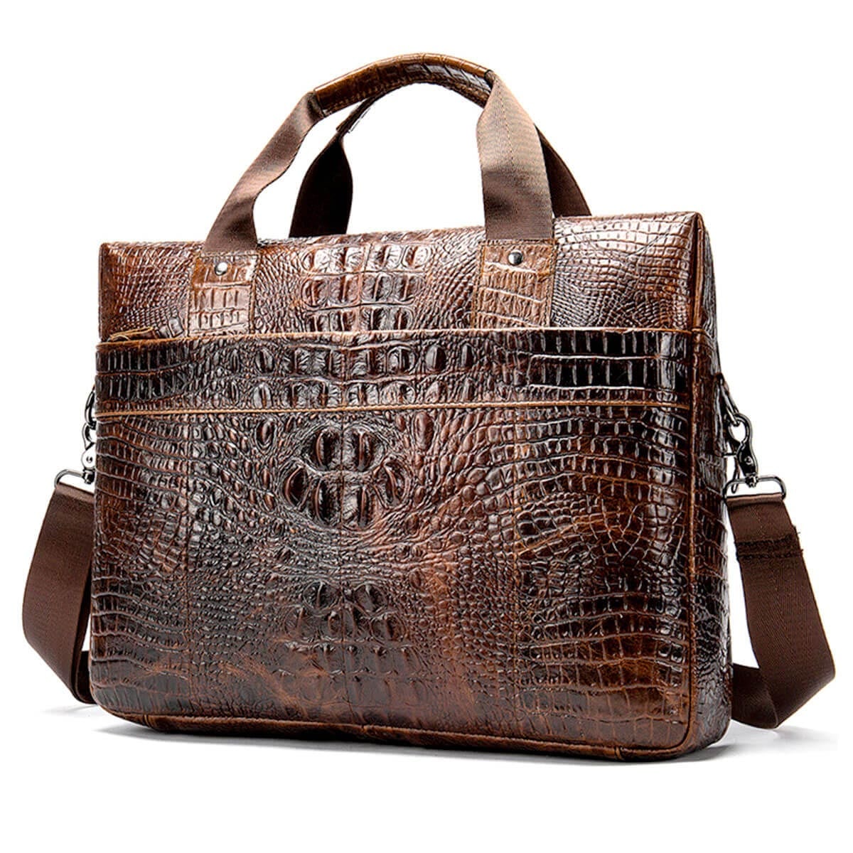 Genuine Leather Business Pattern Luxury Gentleman Briefcase