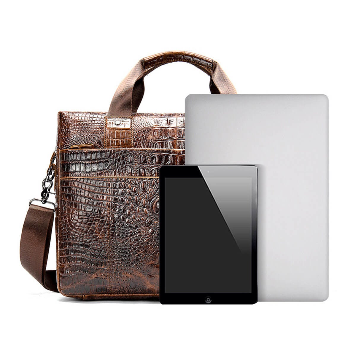 Genuine Leather Business Pattern Luxury Gentleman Briefcase