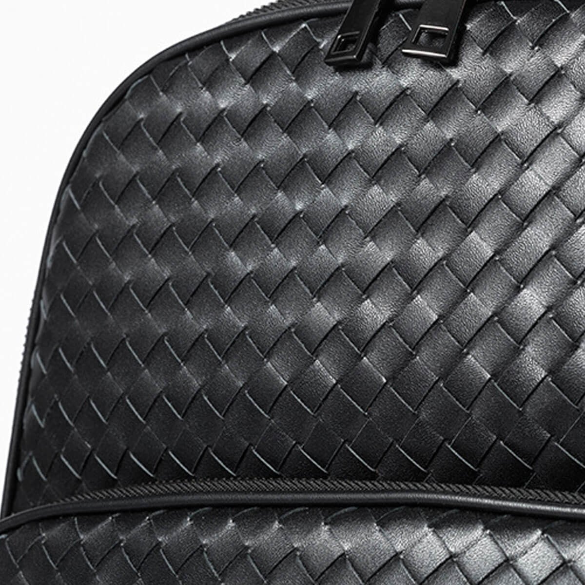 Genuine Leather Fashion Luxury Black Backpack