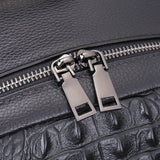 Genuine Leather Luxury Alligator Natural Leather Backpack