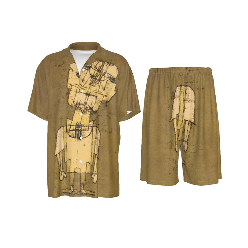 Ghost of a Genius Paul Klee Art Silk Shirt Suit Set