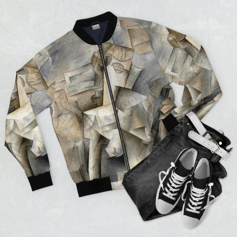 Girl with a Mandolin by Pablo Picasso Art Bomber Jacket
