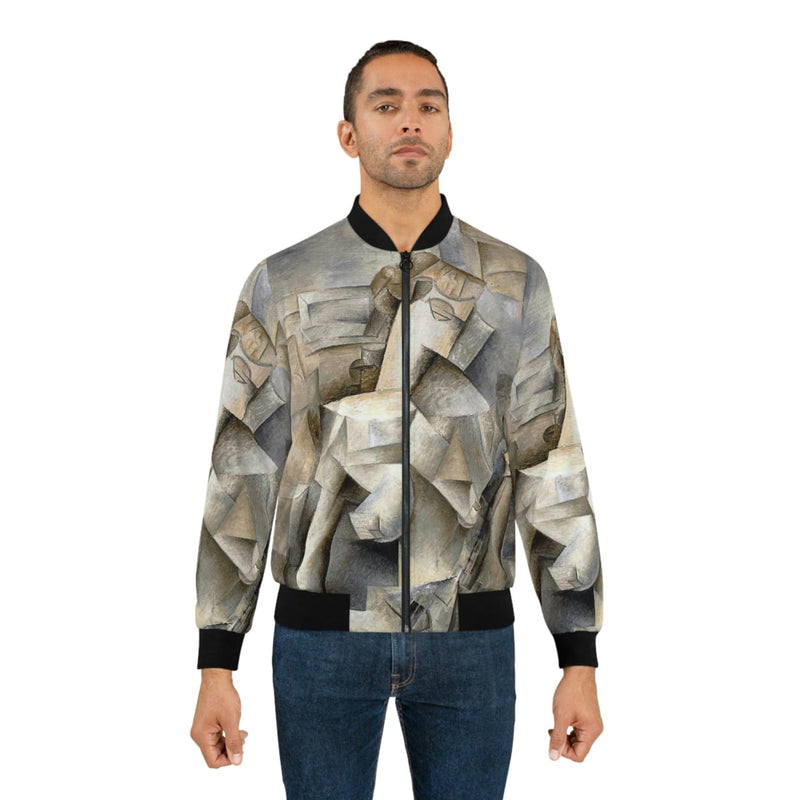 Girl with a Mandolin by Pablo Picasso Art Bomber Jacket