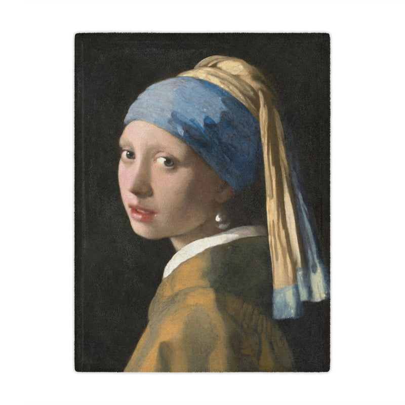 Girl with a Pearl Earring Art Blanket by Vermeer