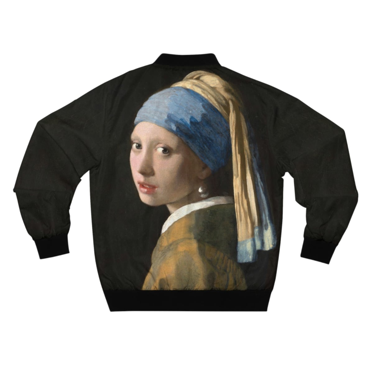 Girl with a Pearl Earring Johannes Vermeer Bomber Jacket