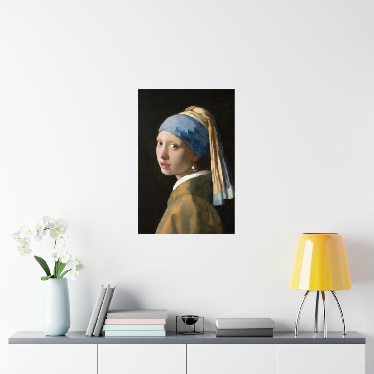 Girl with a Pearl Earring Johannes Vermeer Premium Posters