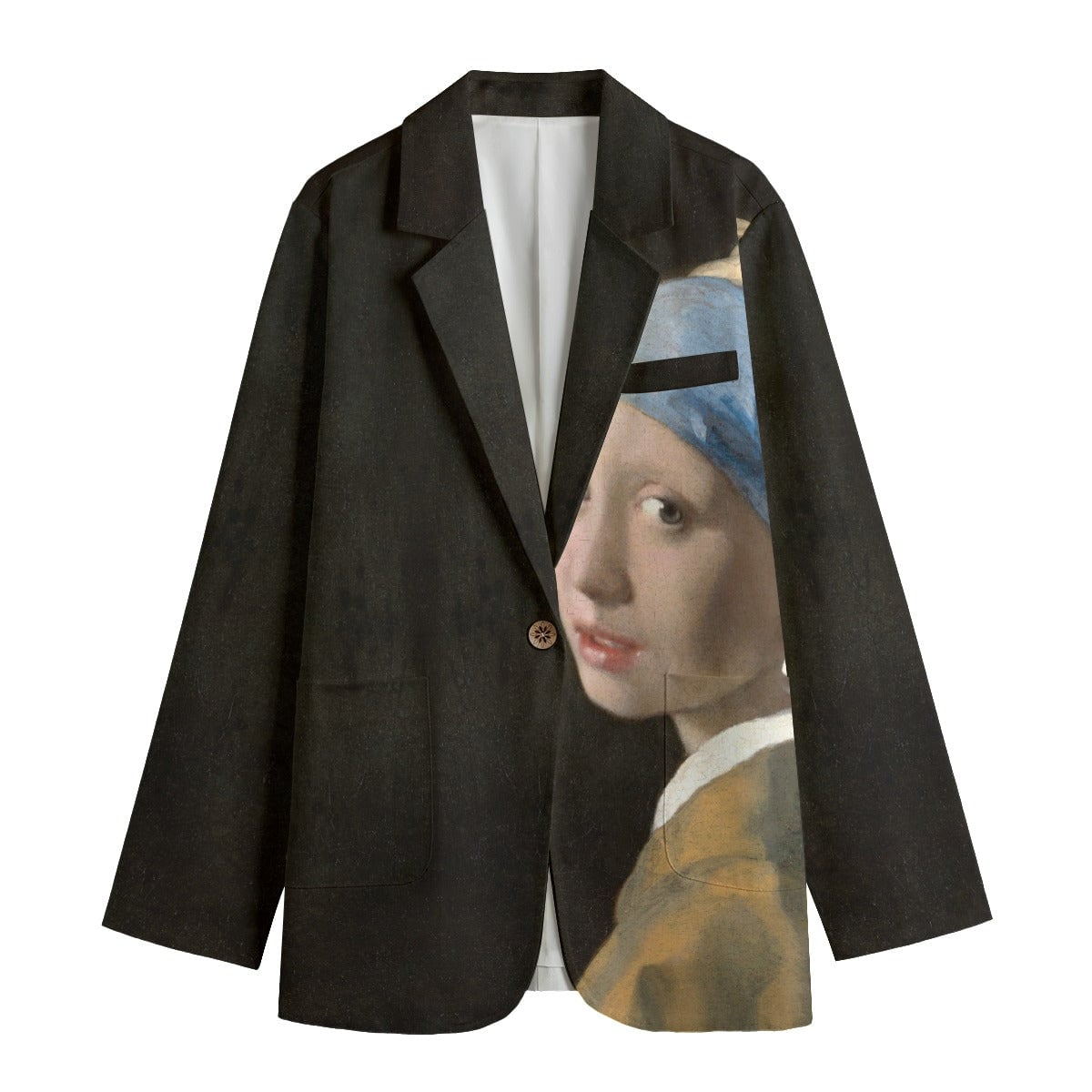 Girl with a Pearl Earring Johannes Vermeer Women’s Blazer