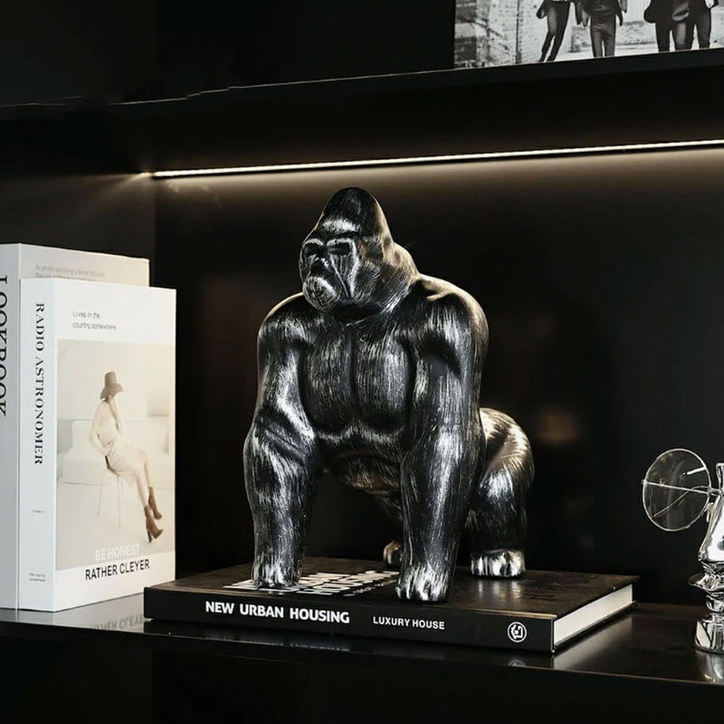 Gorilla Modern Sculpture Wild Animal Statue Art