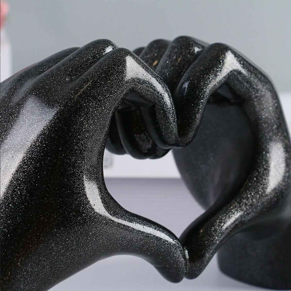 Hands Show Love Abstract Heart Sculpture