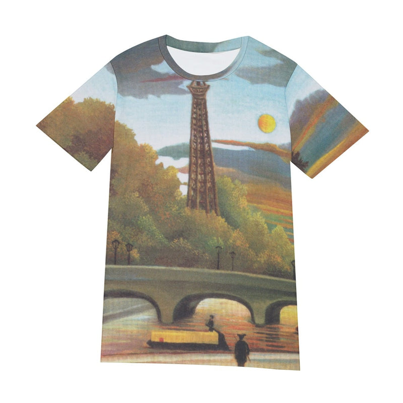 Henri Rousseau’s Seine and Eiffel Tower in the Sunset T-Shirt