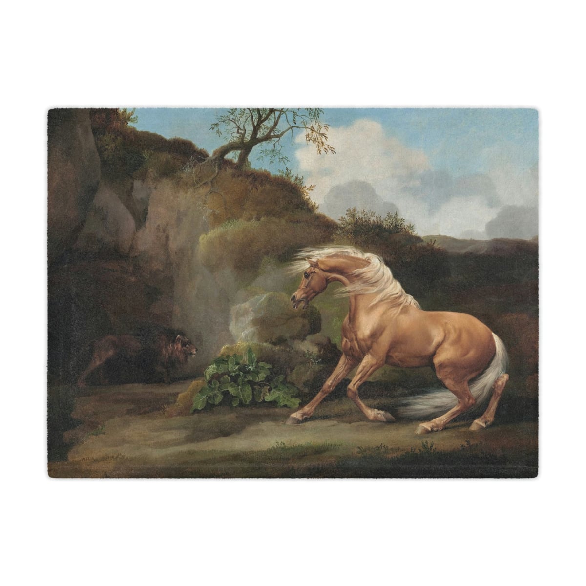 Artistic Blanket with Iconic George Stubbs Artwork