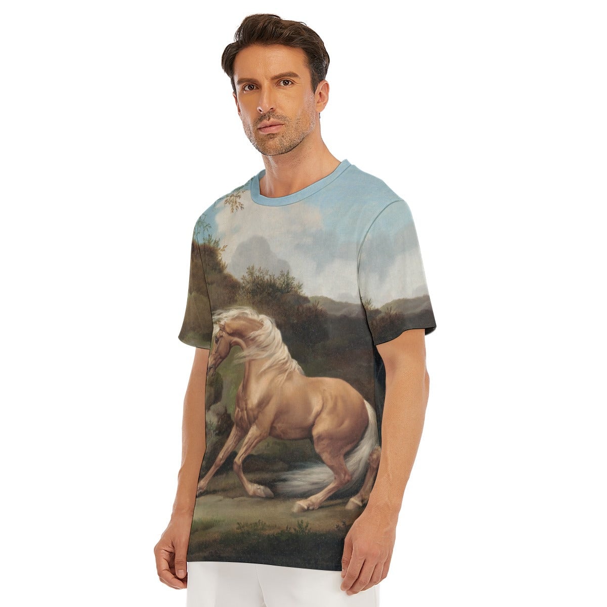 Horse Frightened by a Lion George Stubbs T-Shirt