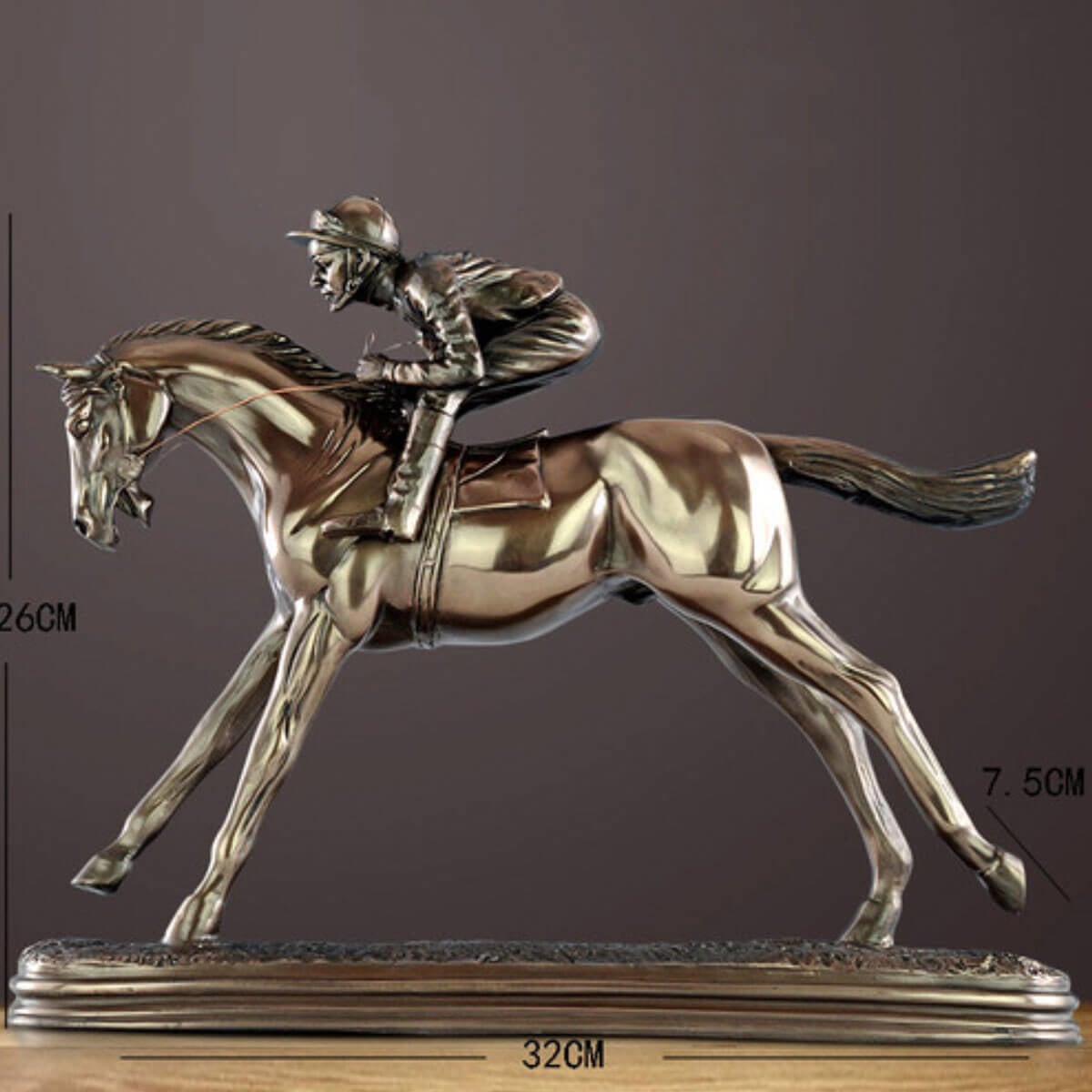 Horse Racing Equestrian Athlete Metal Sculpture – The Mob Wife