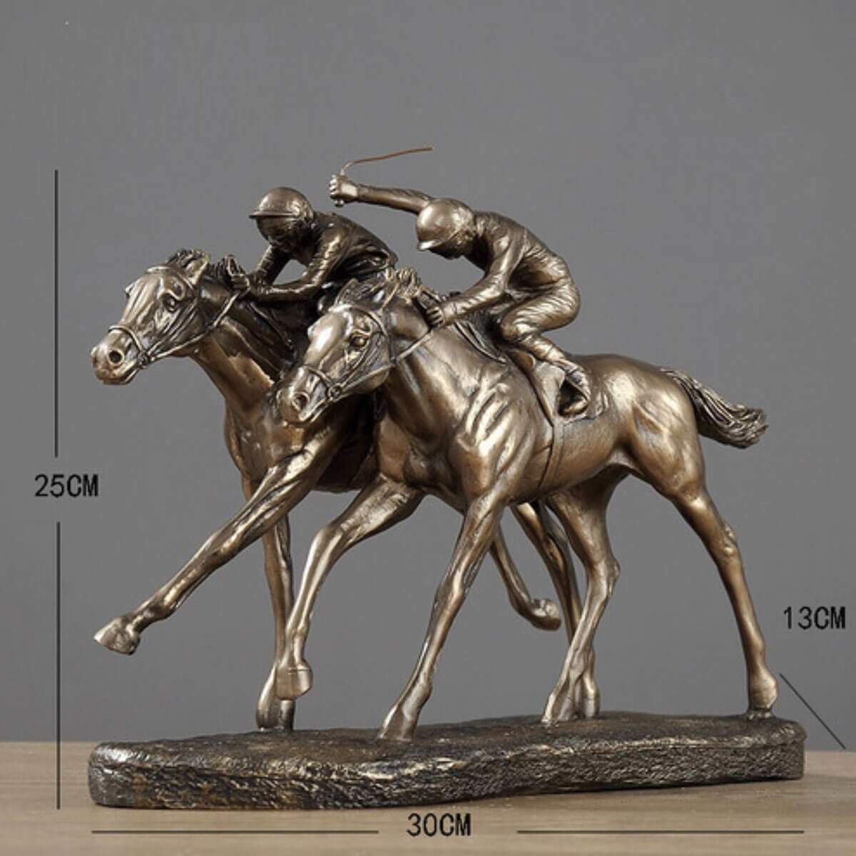 Horse Racing Equestrian Athlete Metal Sculpture – The Mob Wife