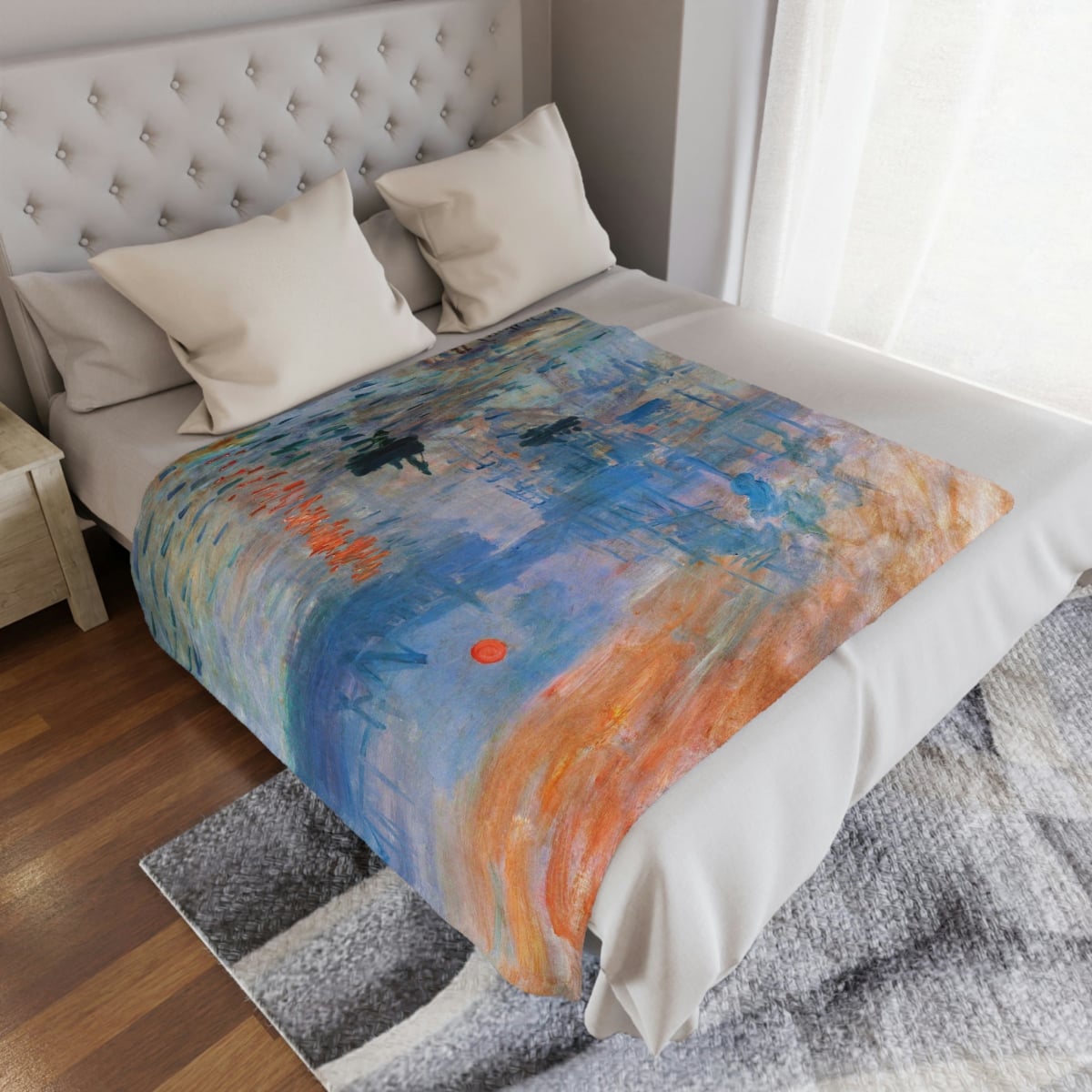 Impression Sunrise Claude Monet Blanket