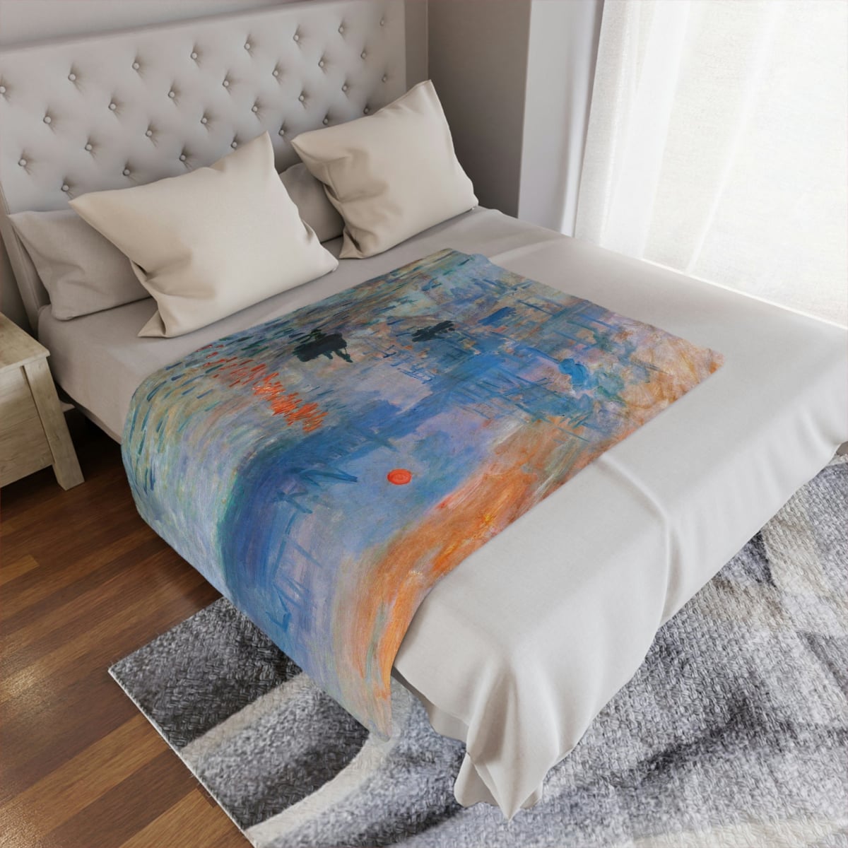 Monet Inspired Artistic Blanket